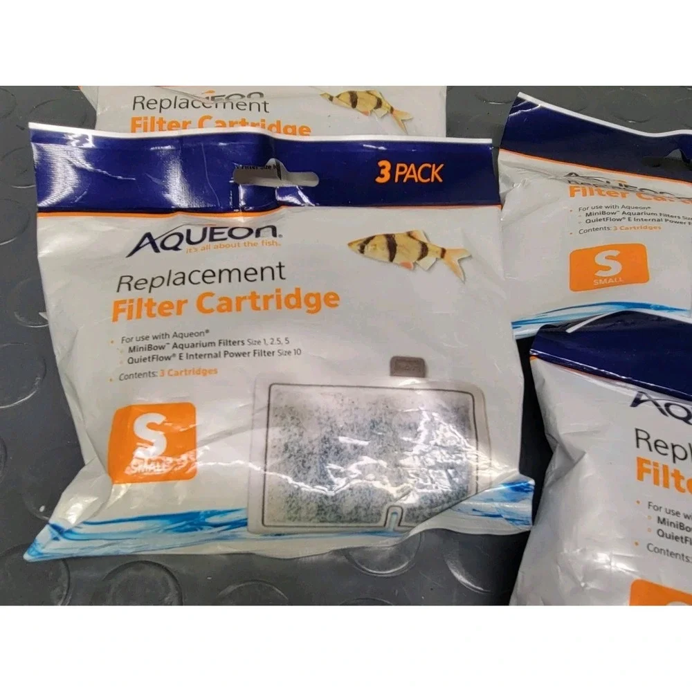 Aqueon QuietFlow Replacement Filter Cartridges, Small size (4pks)